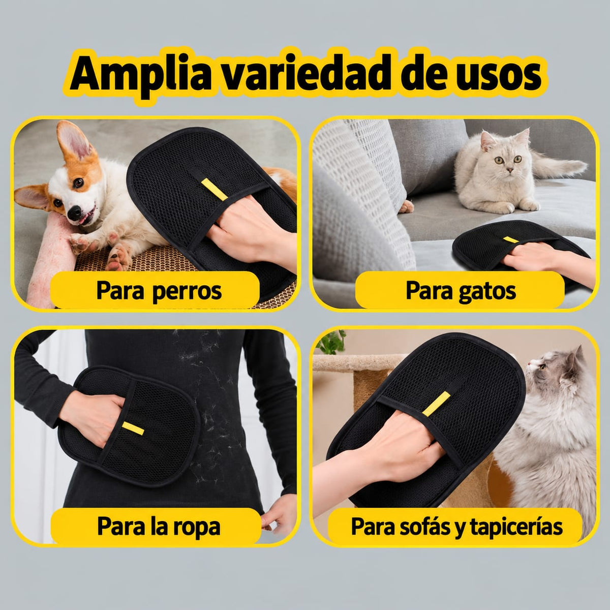 Guantes Quitapelos para Mascotas